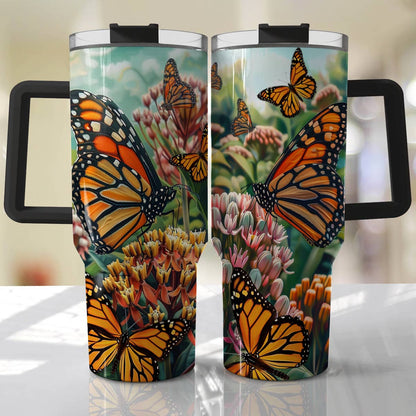 Shineful Tumbler Save The Monarch And Milkweed Plant