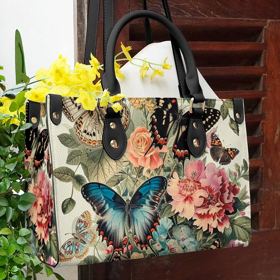 Butterfly Shineful™ Leather Bag Elegant Mn8 Black