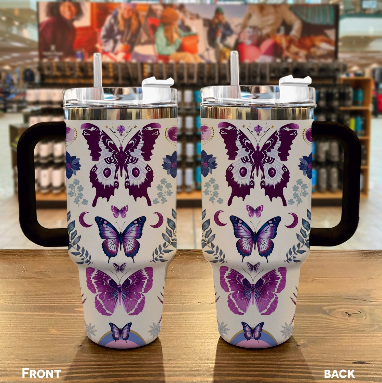 Butterfly 40 Oz Shineful™ Tumbler Gorgeous Mn8 40Oz