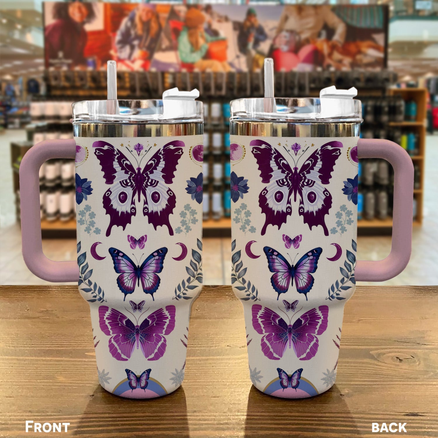 Butterfly 40 Oz Shineful™ Tumbler Gorgeous Mn8 40Oz