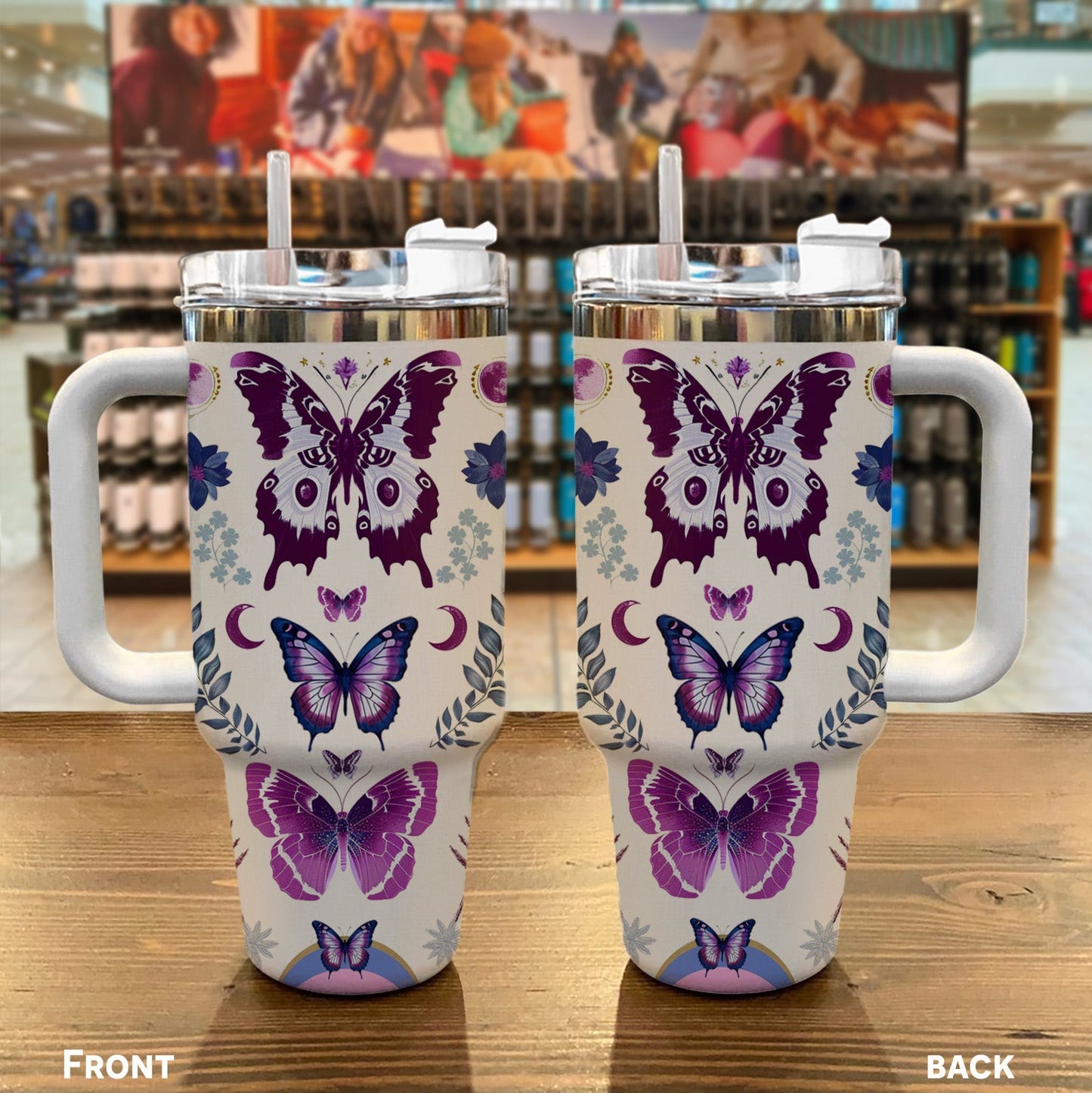 Butterfly 40 Oz Shineful™ Tumbler Gorgeous Mn8 40Oz