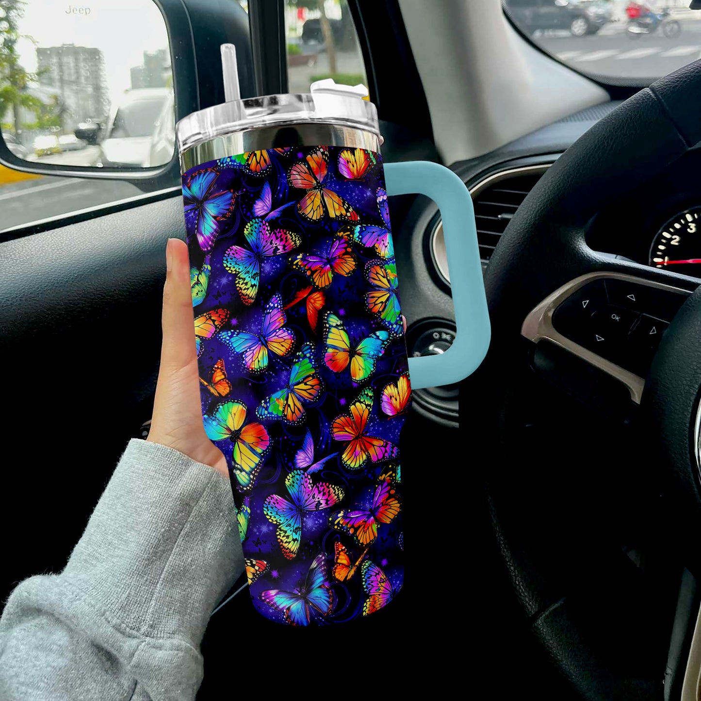 Shineful Tumbler Rainbow Butterfly Magic