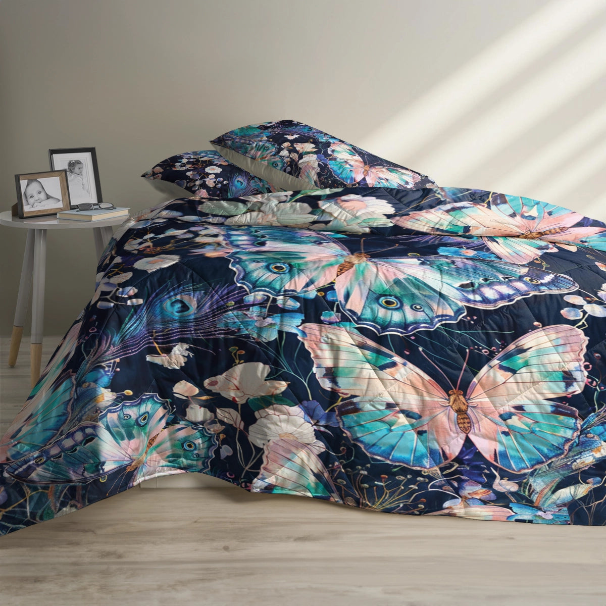 Shineful Quilt 3-Piece Set Blossom Butterfly