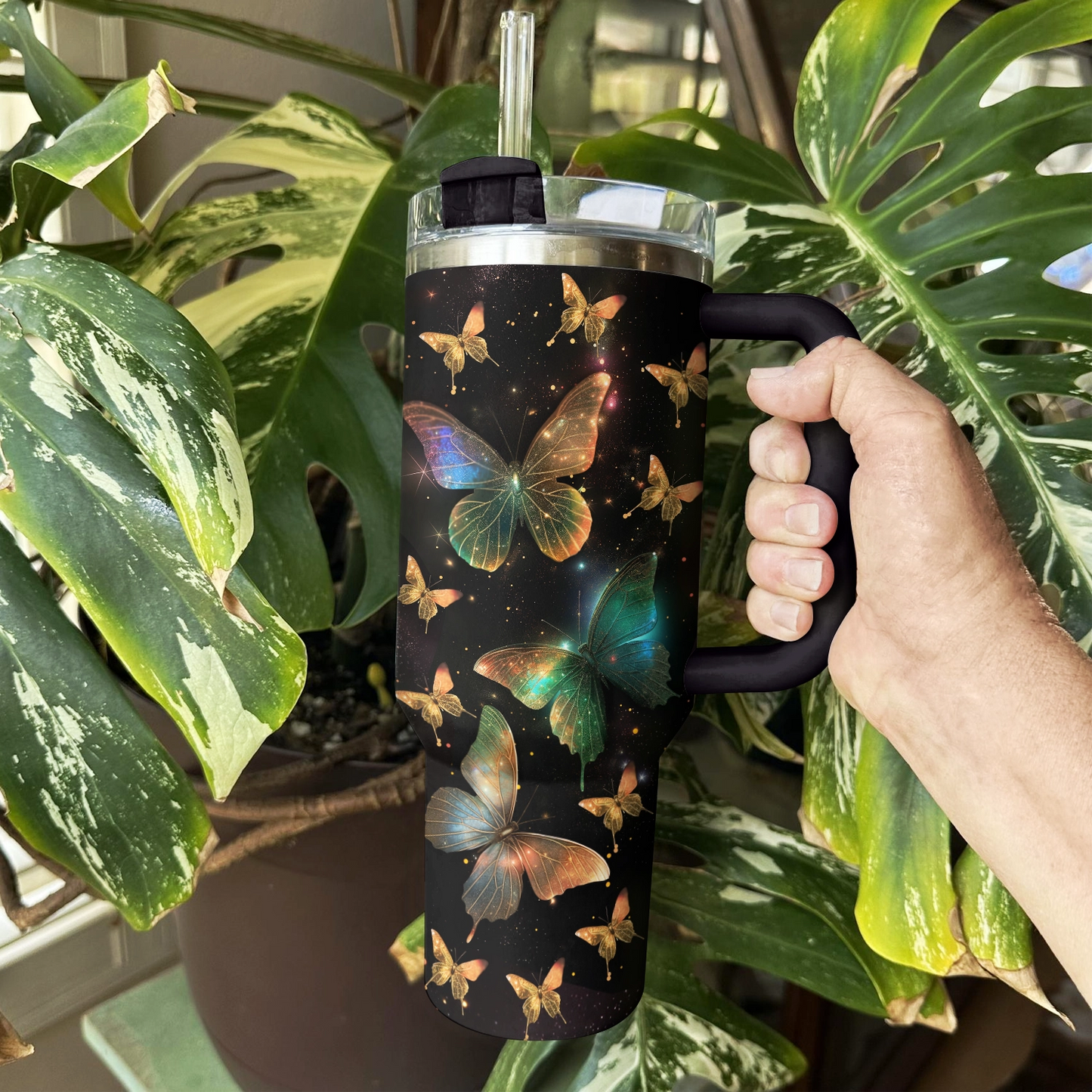 Shineful Tumbler Butterfly Celestial Elegance