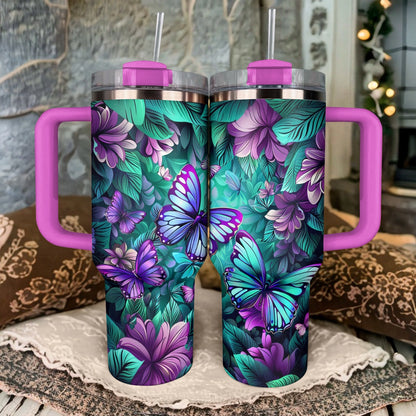 Shineful Tumbler Butterfly Garden Bliss