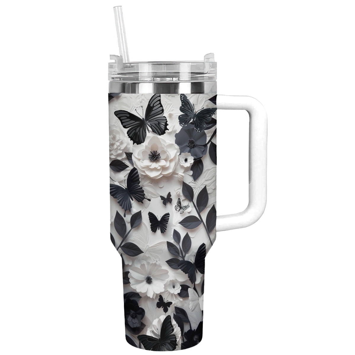 Shineful Tumbler Schmetterling Monochrome Eleganz