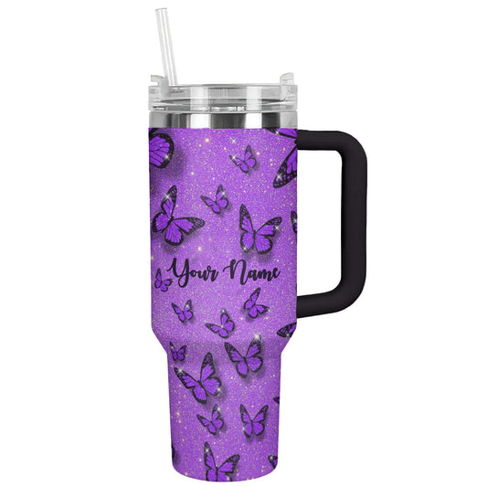 Butterfly 40 Oz Shineful™ Tumbler Personalized Gorgeous Mn8