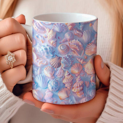 Shineful Ceramic Mug Gorgeous Seashell