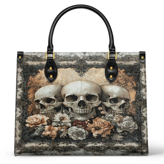 Shineful Leather Bag Ethereal Skull Garden