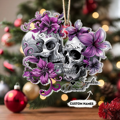 Shineful 2D Acrylic Ornament Personalized Skull Love Forever