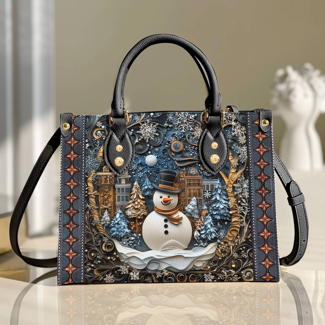 Shineful Leather Bag Frosty Night Cheer