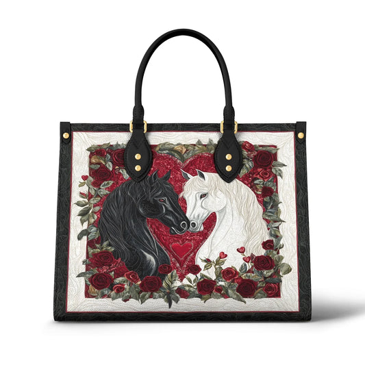 Glänzende Ledertasche Eternal Love Horse