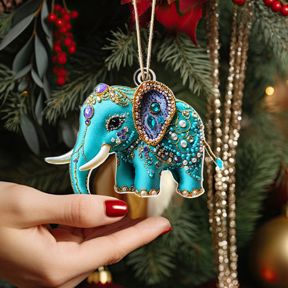 Shineful 2D Acrylic Ornament Twinkling Elephant