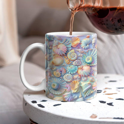 Shineful Ceramic Mug Gorgeous Seashell 2