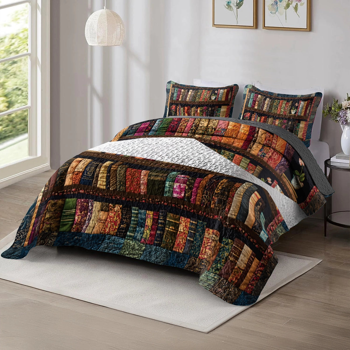 Shineful All Season Quilt 3-Piece Set - Bookworm's Paradise