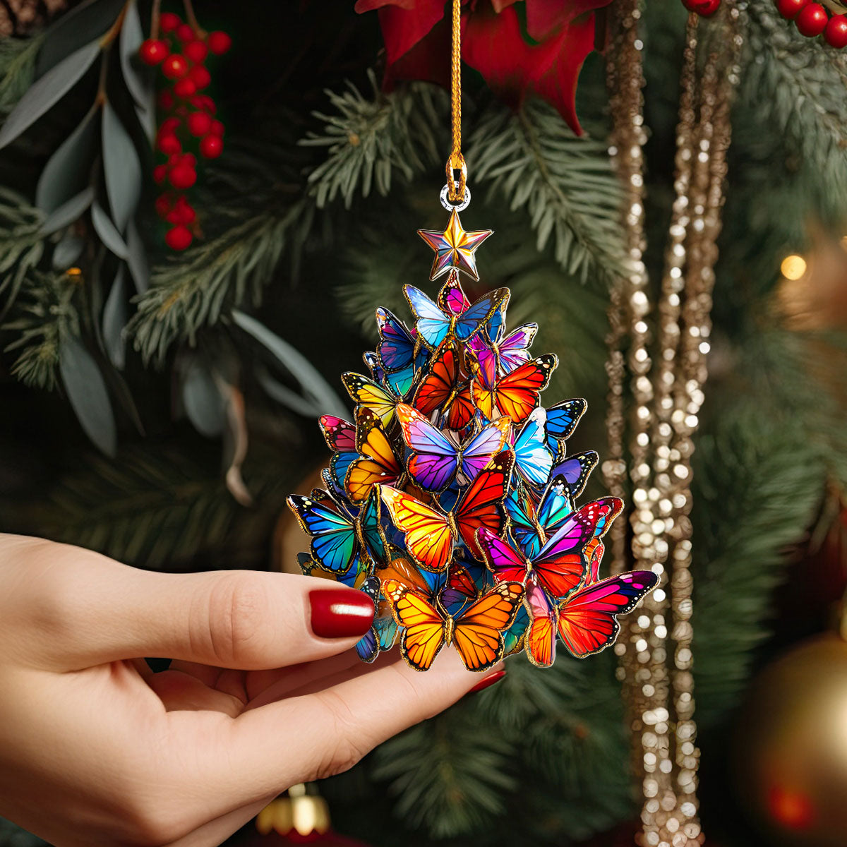 Shineful 2D Acrylic Ornament Butterfly Holiday