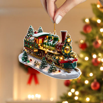 Shineful 2D Acrylic Ornament Twinkling Train