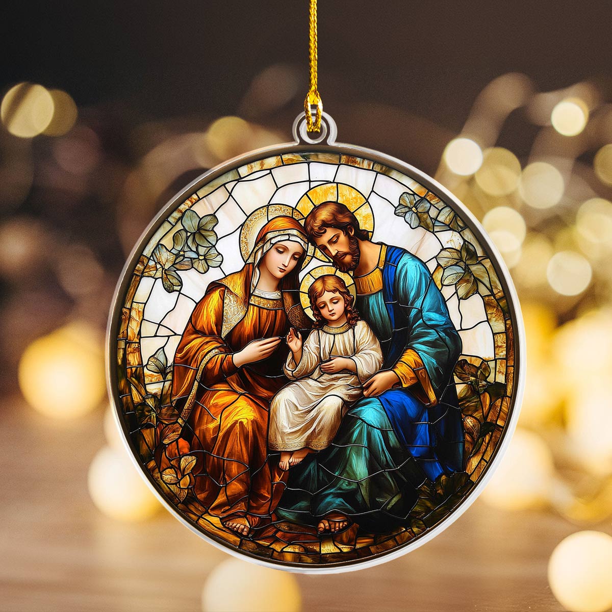 Shineful 2D Acrylic Ornament Holy Family Blessing - Pack Discount