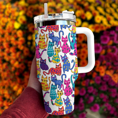 Shineful Tumbler Colorful Cats