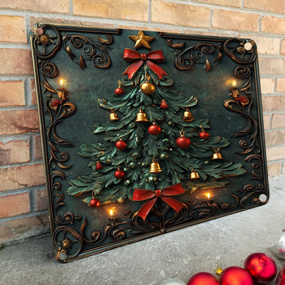 Shineful 2D Metal Sign Vintage Elegance Christmas Tree