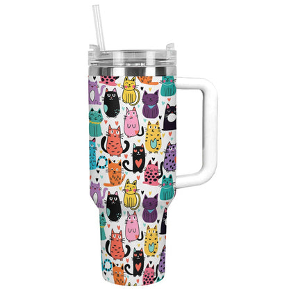 Shineful Tumbler Amazing Colorful Cats