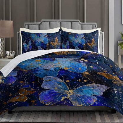 Shineful - All Season Quilt 3-Piece Set CosmoFlutter