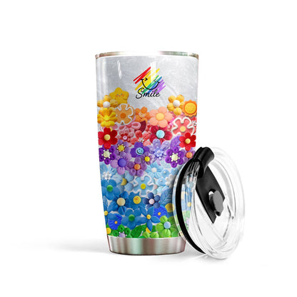 Shineful 20oz Tumbler Smile Rainbow