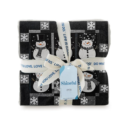 Shineful Fleece Blanket Cuteness Overload Snowman