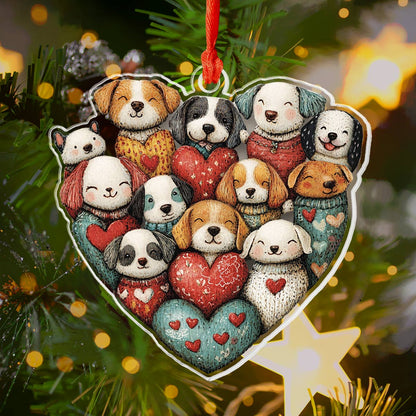 Shineful 2D Acrylic Ornament Puppy Love