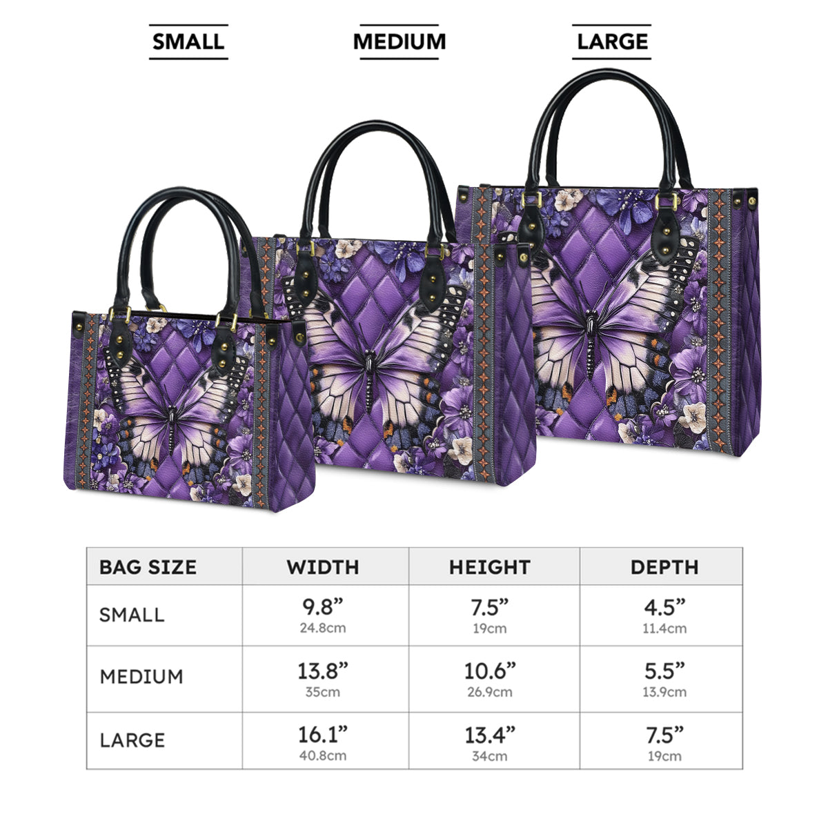 Shineful Leather Bag Violet Grace Bloom