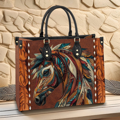 Shineful Leather Bag Tribal Horse Majesty