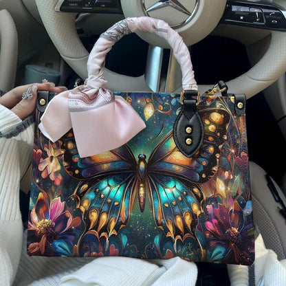 Shineful Leather Bag Butterfly Twilight Glow