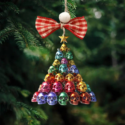 Shineful 2D Acrylic Ornament Colorful Skulls