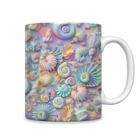 Tasse en céramique brillante Magnifique coquillage 2