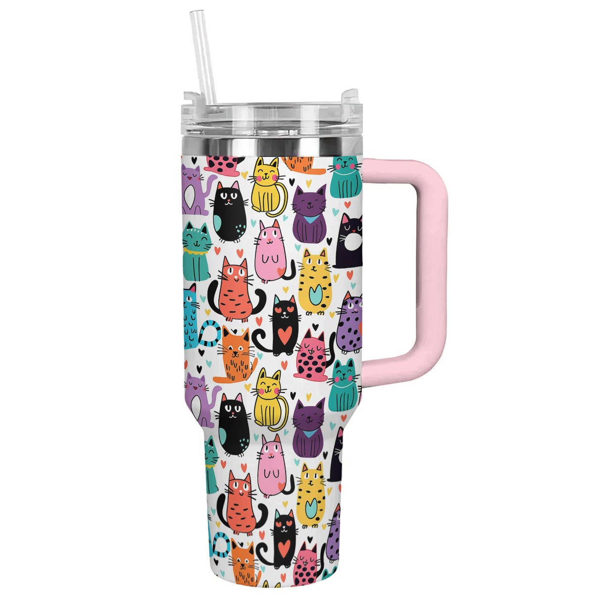 Shineful Tumbler Amazing Colorful Cats