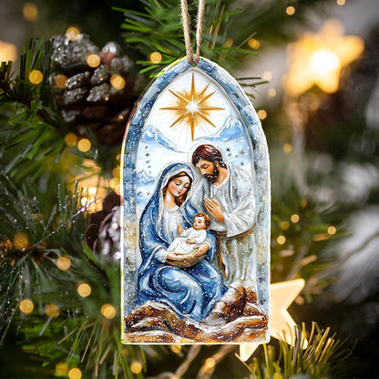 Shineful 2D Acrylic Ornament Beautiful Holy Night Nativity