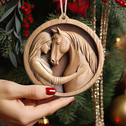 Shineful Acrylic Ornament Horse Whisperer Keepsake