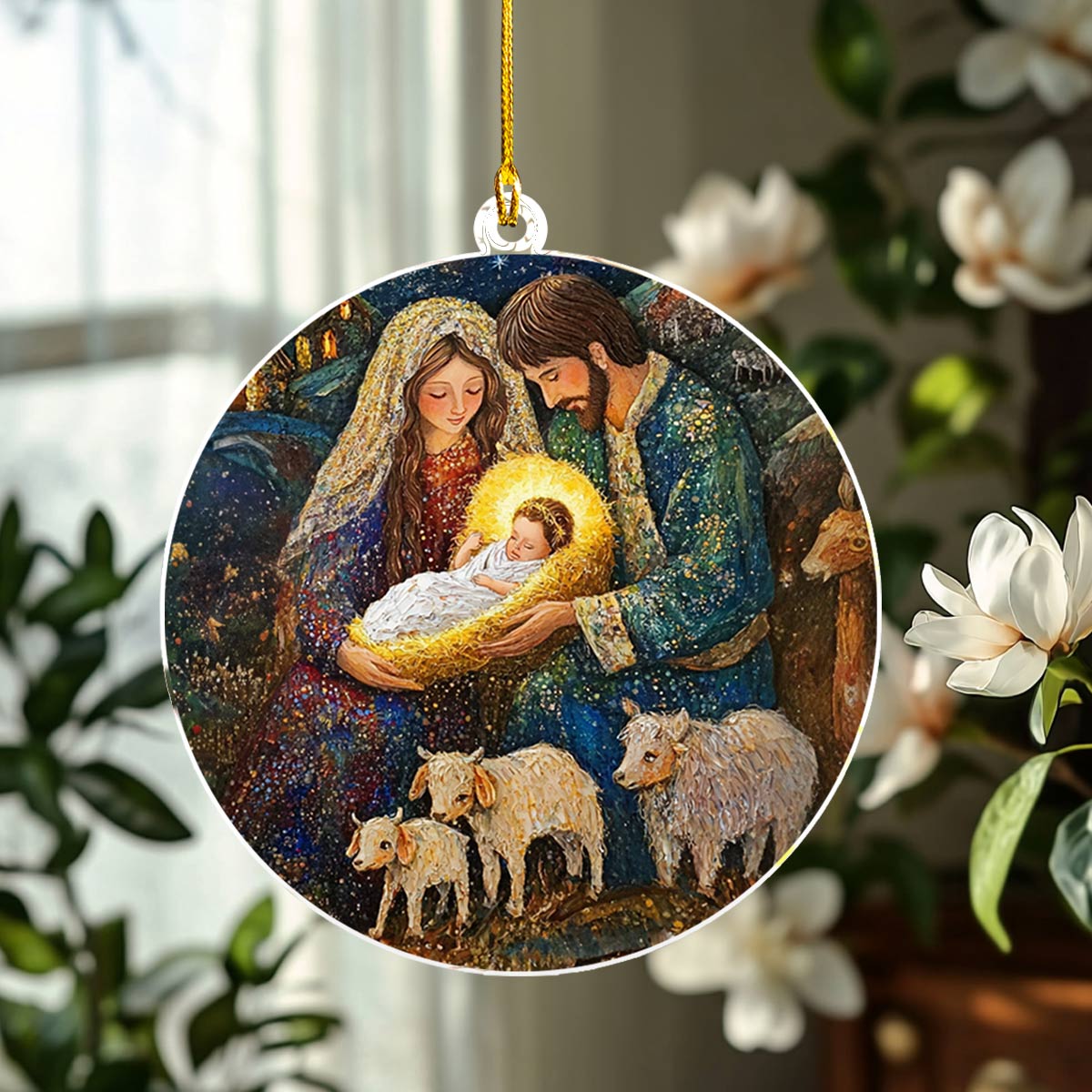 Shineful 2D Acrylic Ornament Sacred Christmas Nativity