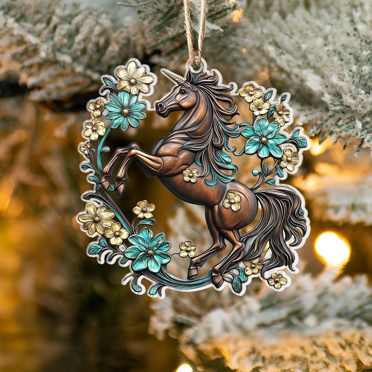 Shineful 2D Acrylic Ornament Steed Blossom