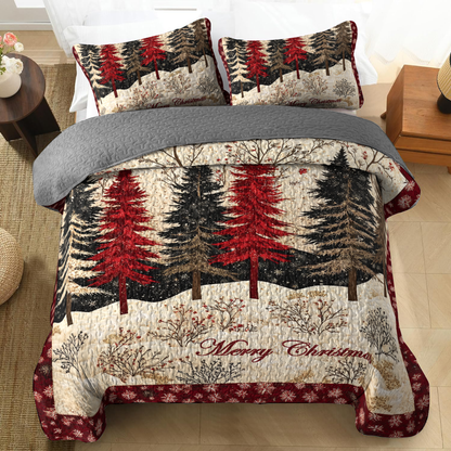 Shineful All Season Quilt 3-Piece Set - Christmas Serenity