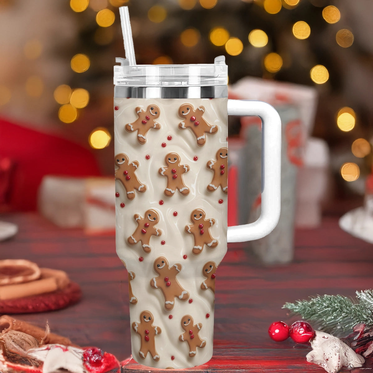 Shineful Glossy Tumbler Gingerbread Joy