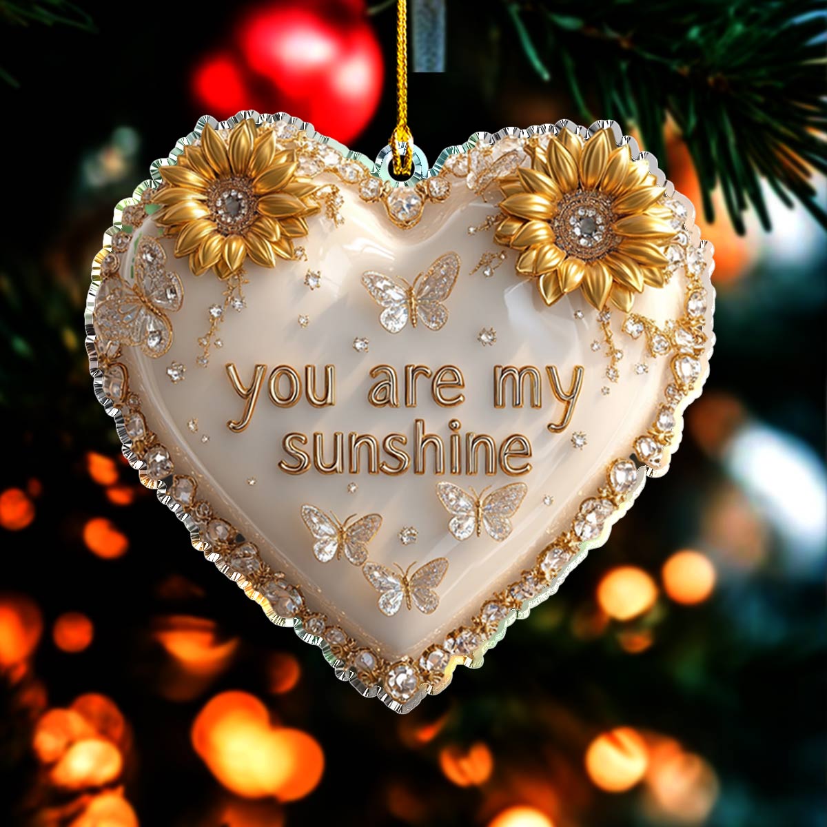 Shineful 2D Acrylic Ornament You Are My Sunshine