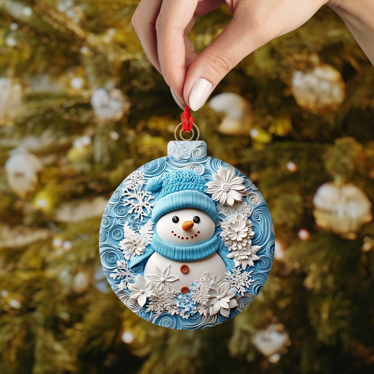 Shineful 2D Acrylic Ornament Winter Chic