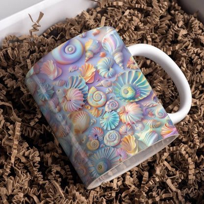 Shineful Ceramic Mug Gorgeous Seashell 2