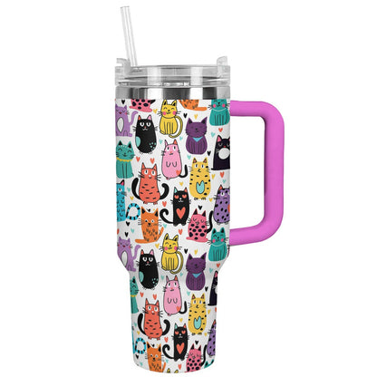 Shineful Tumbler Amazing Colorful Cats