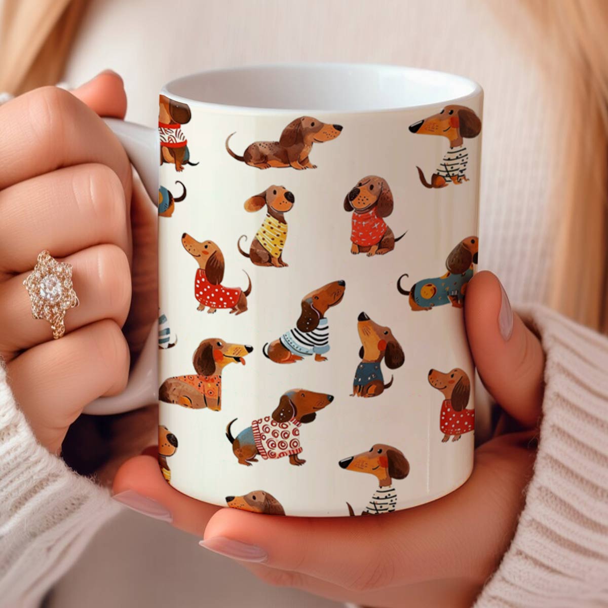 Shineful Ceramic Mug Dachshund cute 2