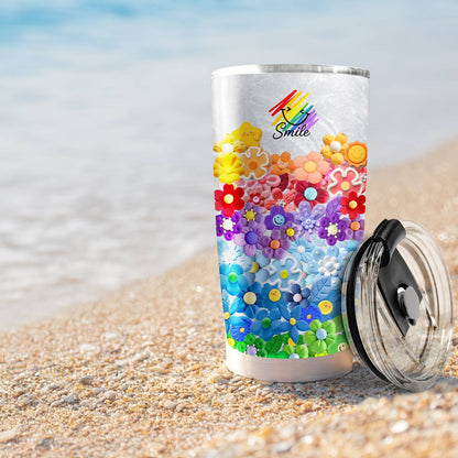 Shineful 20oz Tumbler Smile Rainbow