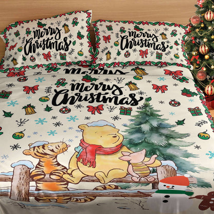 Shineful 4-Piece Bed Sheet Set Winnie And Friends