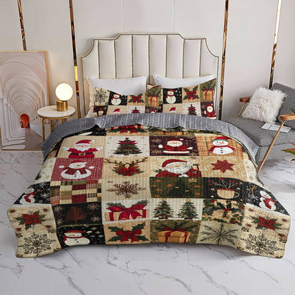 Shineful All Season Quilt 3-teiliges Set Cozy Christmas 