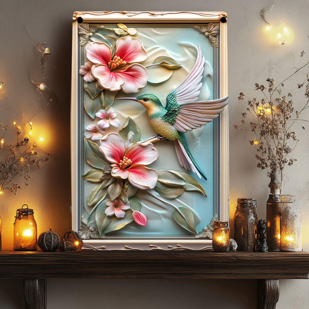 Shineful 2D Metal Sign Floral Flight